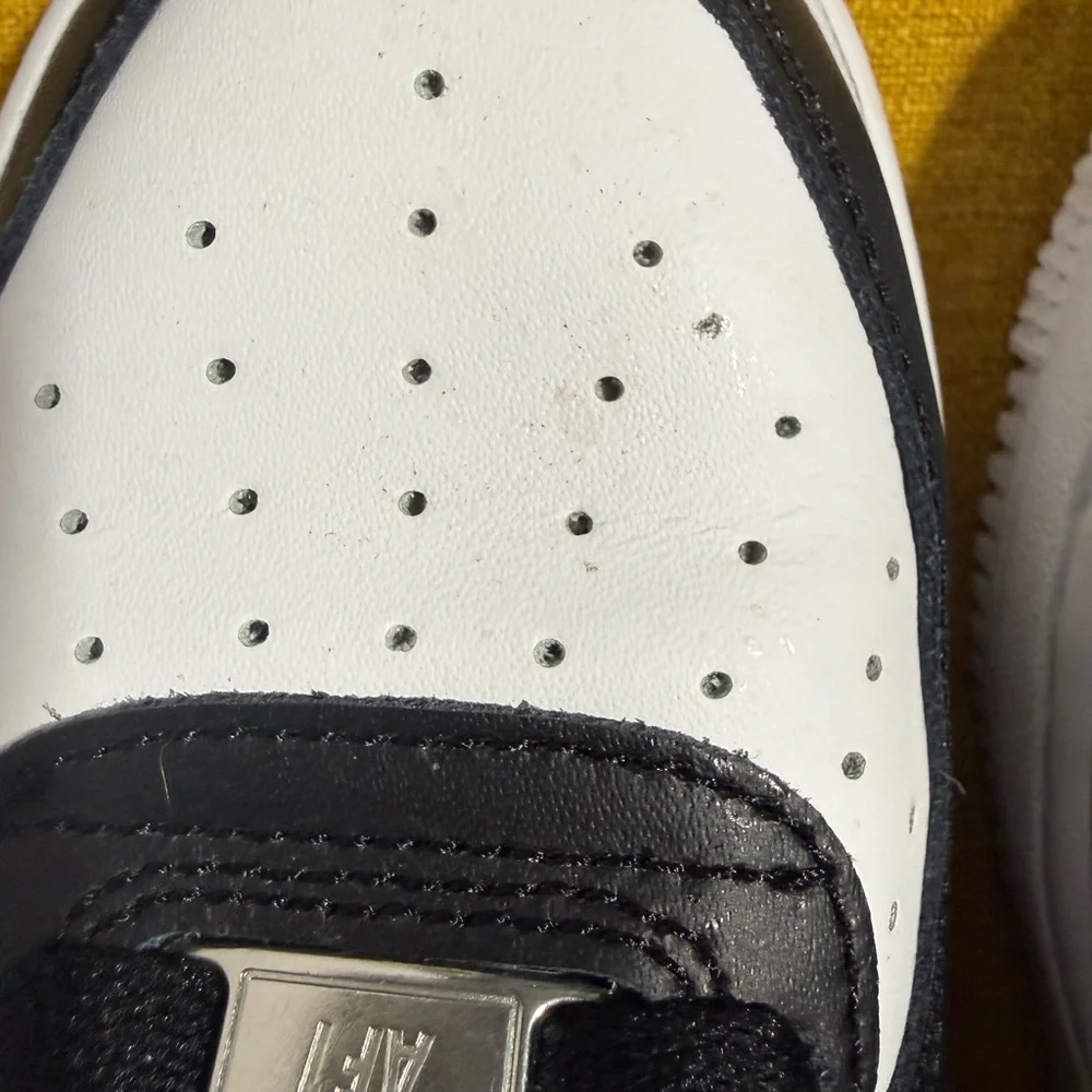 Nike Black and Gold Air Force 1 Sneakers, Size 5 (Youth) - Picture 8 of 12